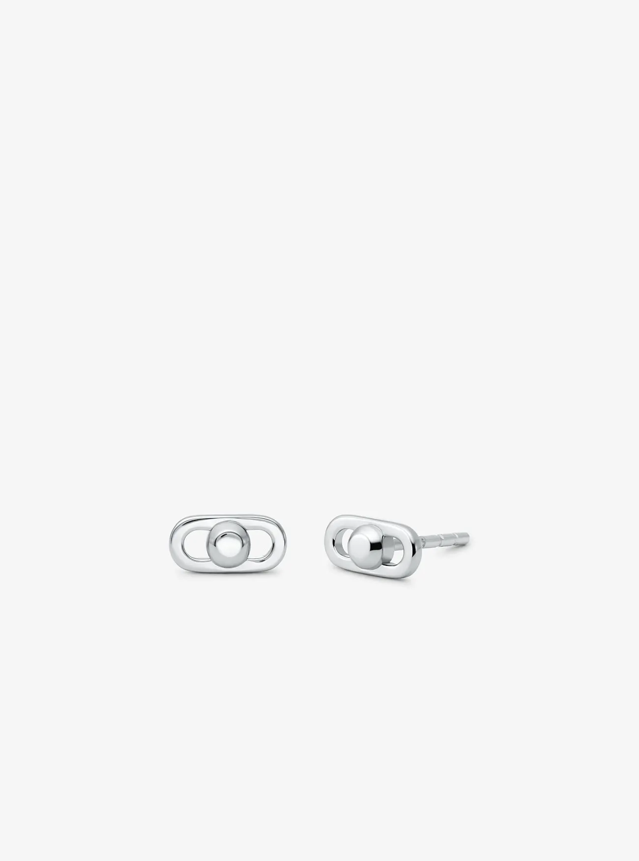 Michael Kors Oorbellen Astor van sterling met plating met edelmetaal, extra klein ZILVER Hot