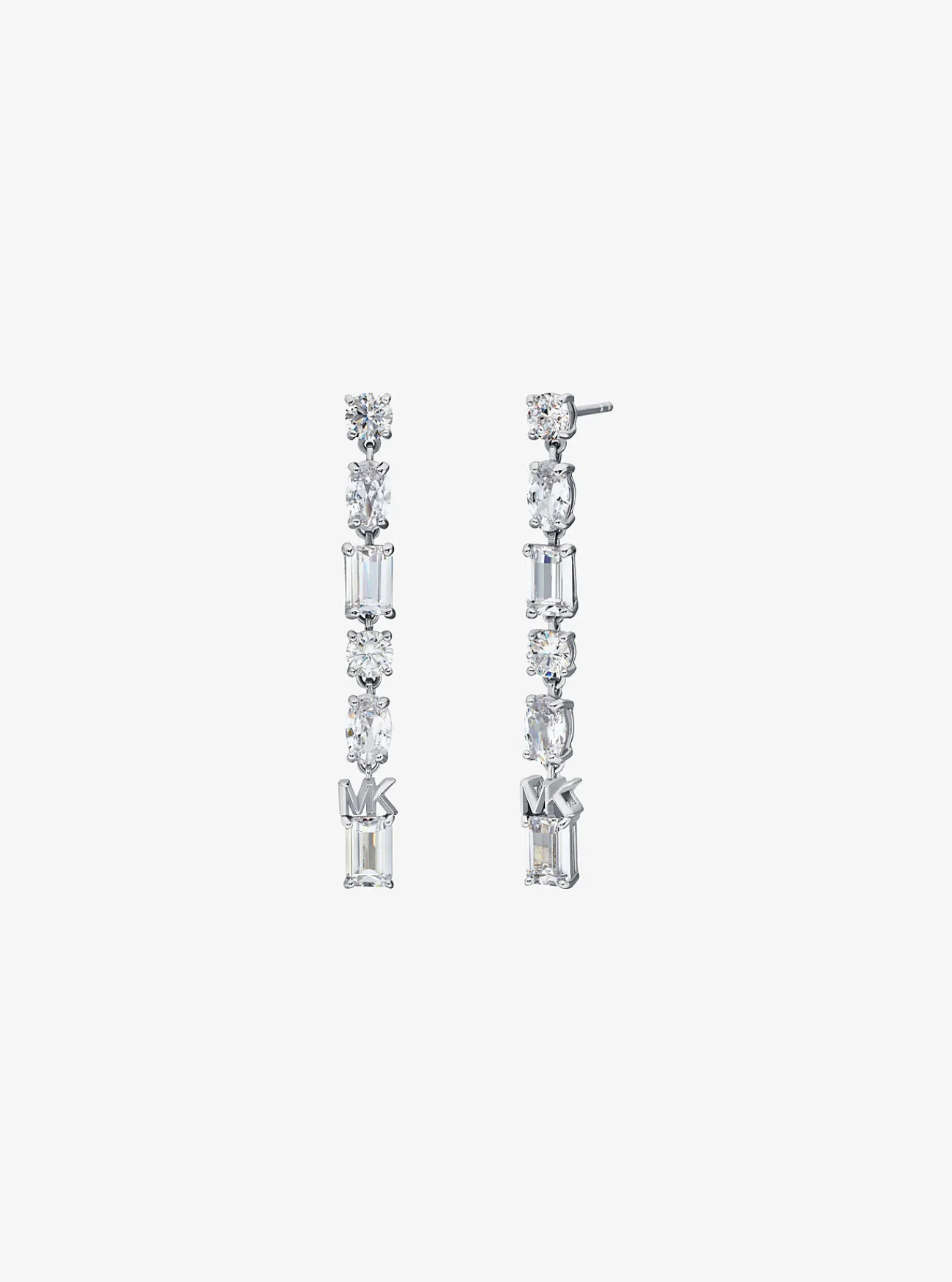 Michael Kors Oorhangers van sterling met platering met edelmetaal en siersteentjes ZILVER Hot