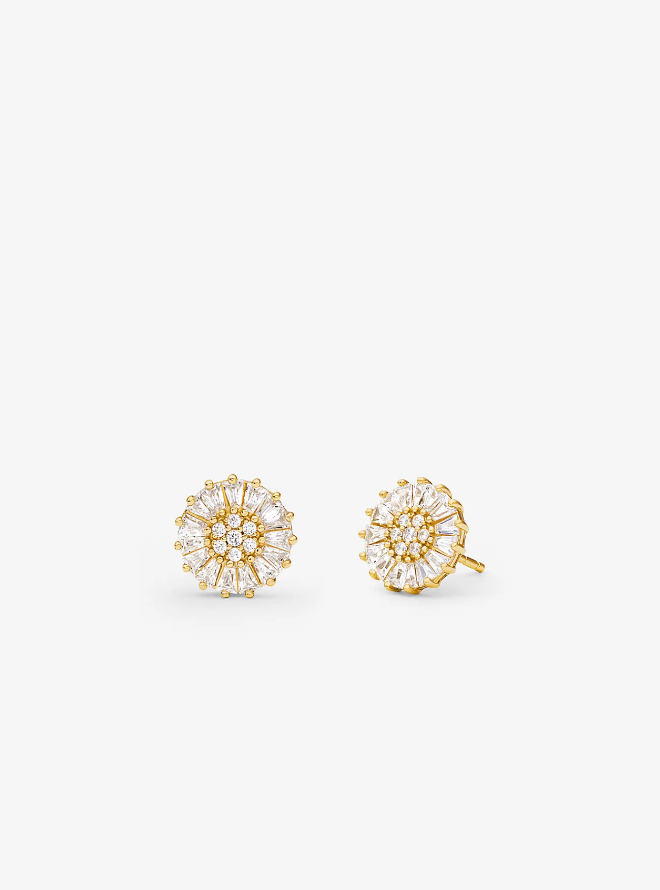 Michael Kors Oorknopjes van sterling zilver met platering met edelmetaal en siersteentjes GOUD Outlet