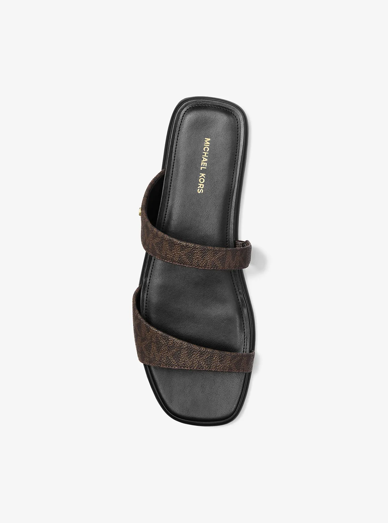 Michael Kors Platte sandaal Jaida met kenmerkend logo New