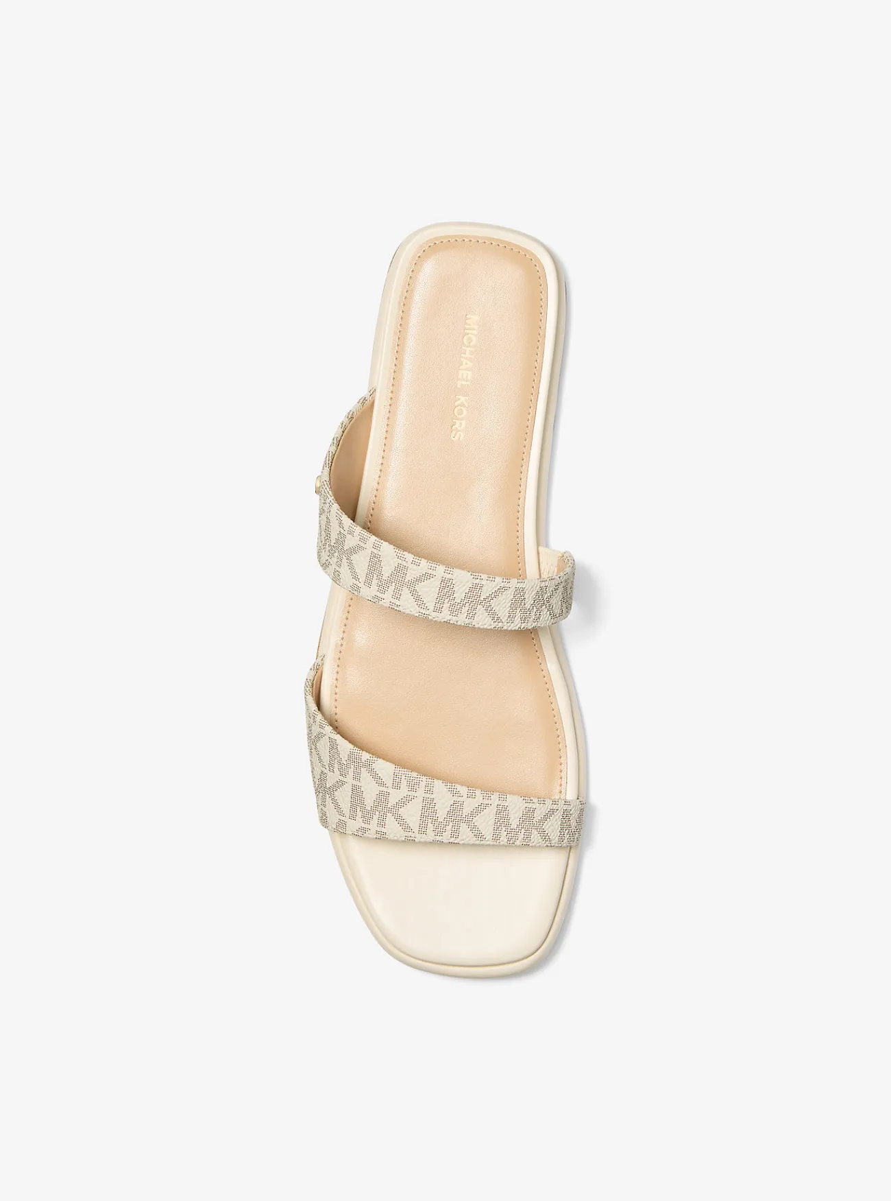 Michael Kors Platte sandaal Jaida met kenmerkend logo Sale