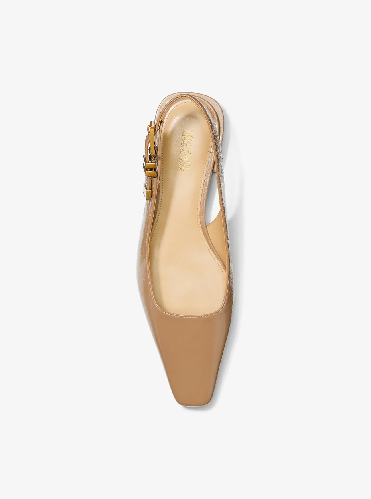 Michael Kors Platte schoen Darrington van craquelé leer KAF Discount