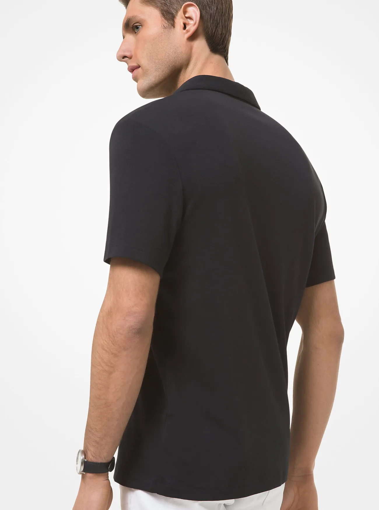 Michael Kors Poloshirt van katoen ZWART Discount