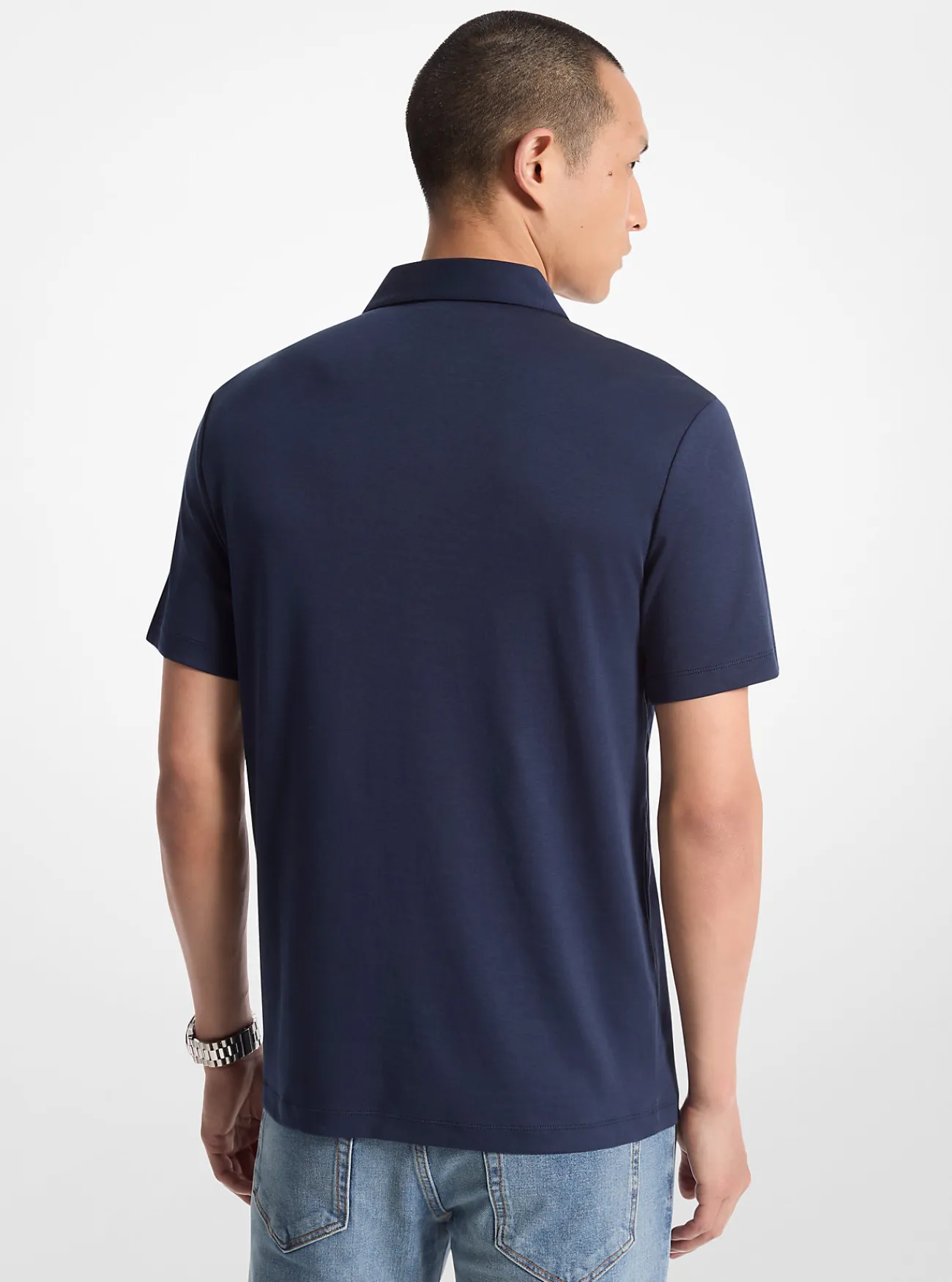 Michael Kors Poloshirt van katoen MIDDERNACHTSBLAUW Clearance