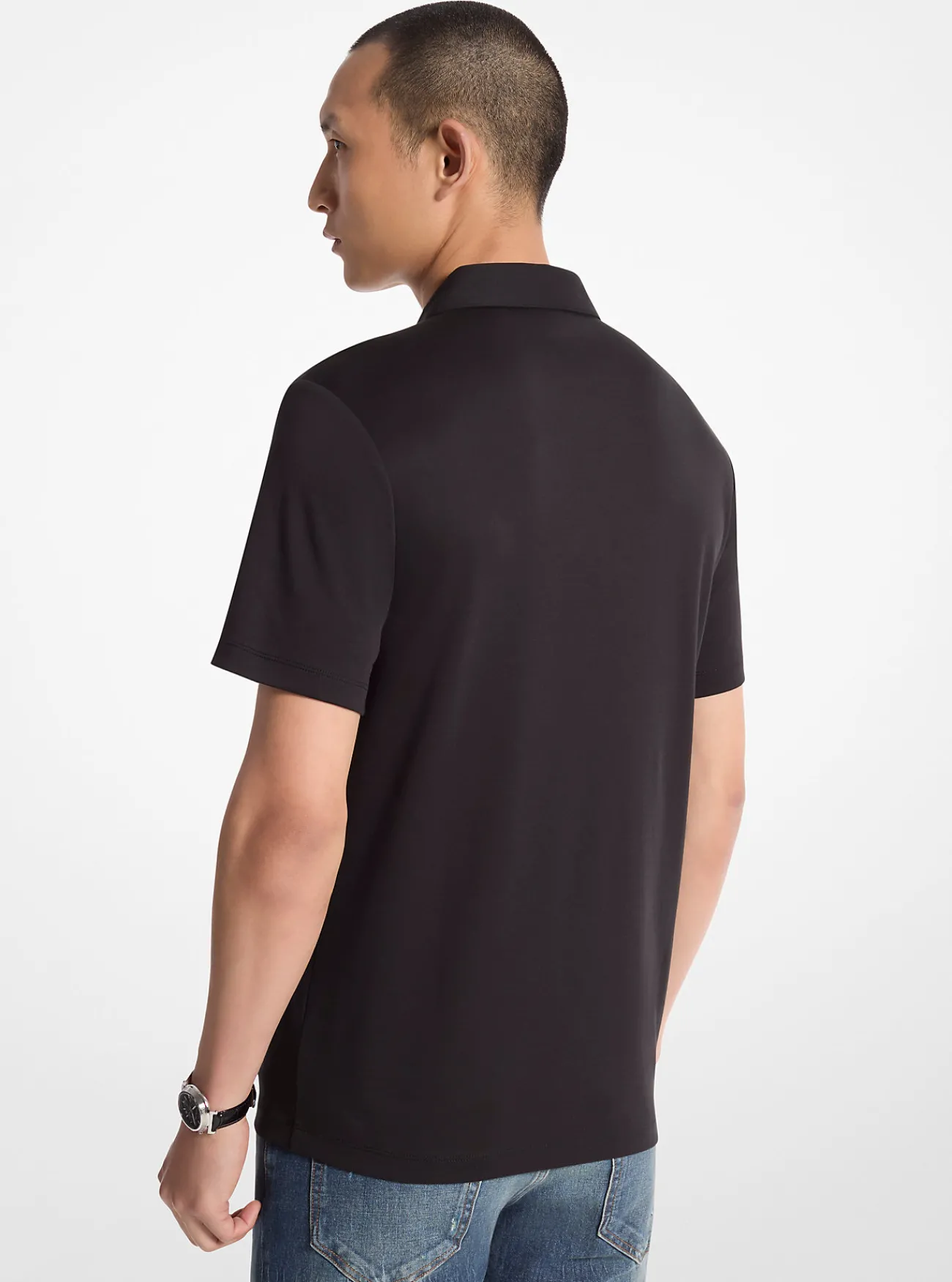 Michael Kors Poloshirt van katoen ZWART Hot
