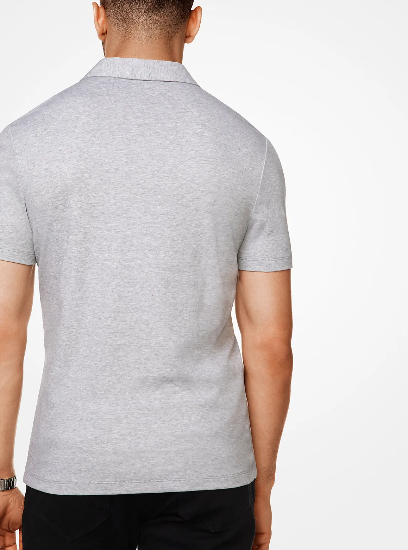 Michael Kors Poloshirt van katoen GEM&Ecirc;LEERDGRIJS Discount
