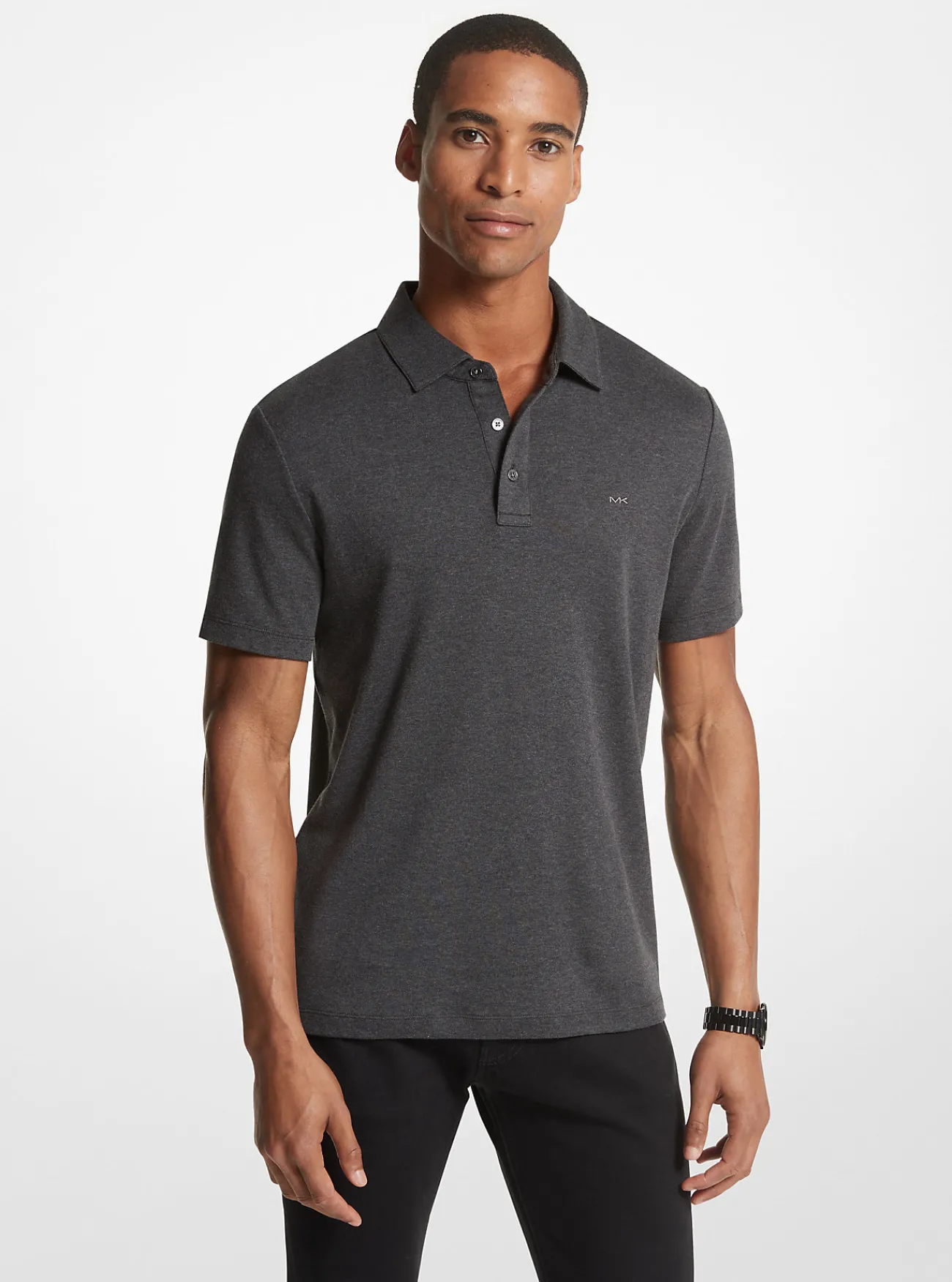 Michael Kors Poloshirt van katoen met geborduurd logo HOUTSKOOL Clearance