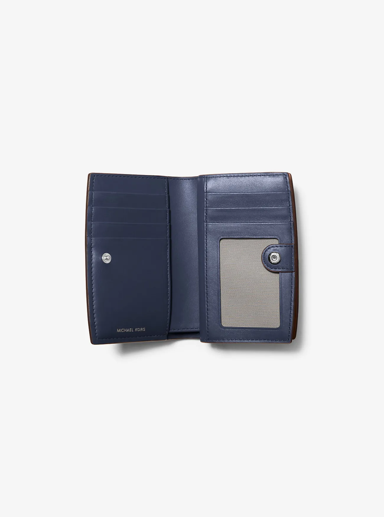 Michael Kors Portefeuille Bryant van getrommeld leer, middelgroot MARINEBLAUW Online