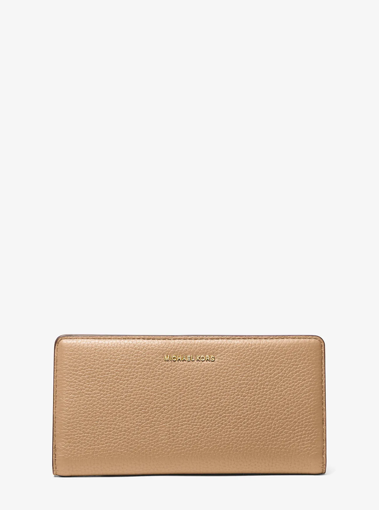 Michael Kors Portefeuille Bryant van getrommeld leer met drukknoop, groot KAF Online
