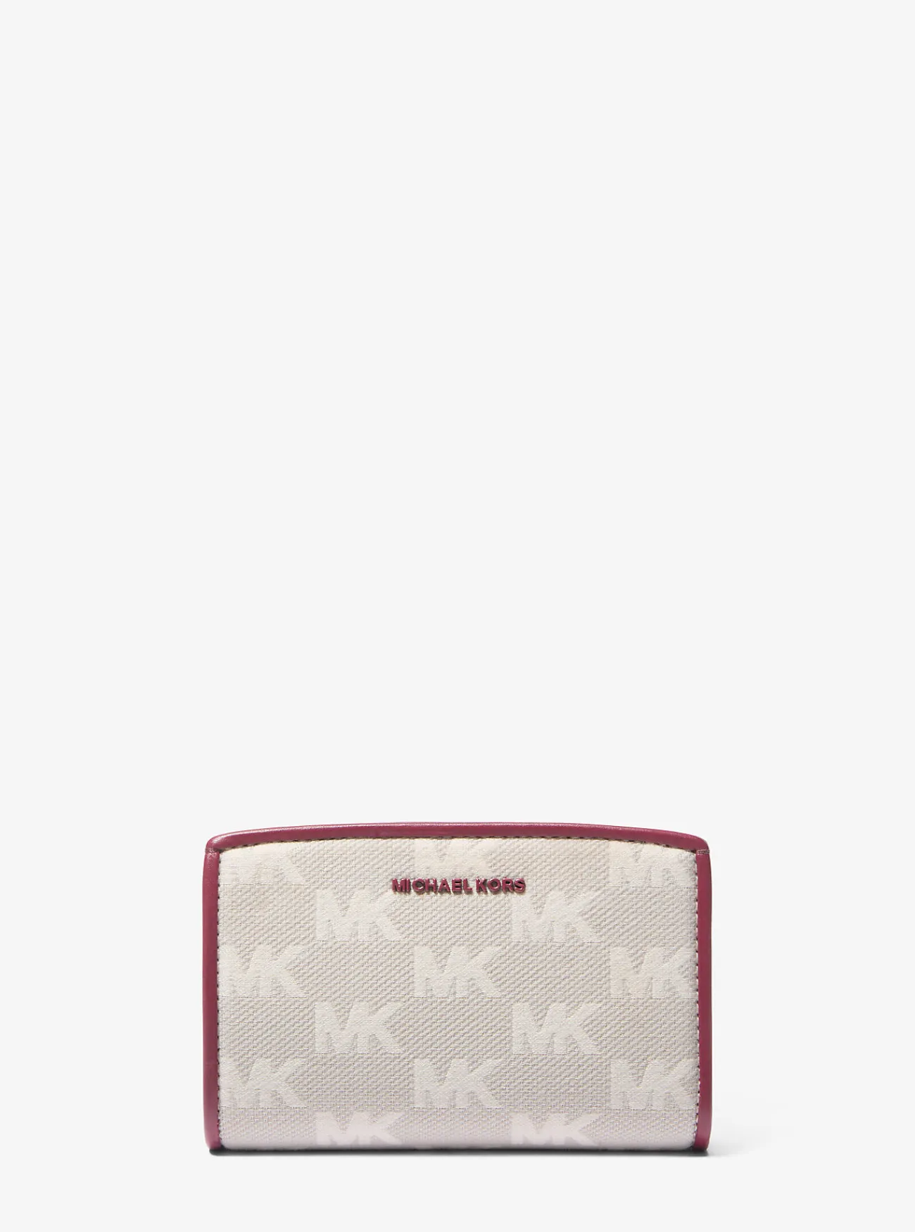 Michael Kors Portefeuille Bryant van jacquard met logo, middelgroot MOERBEI Discount