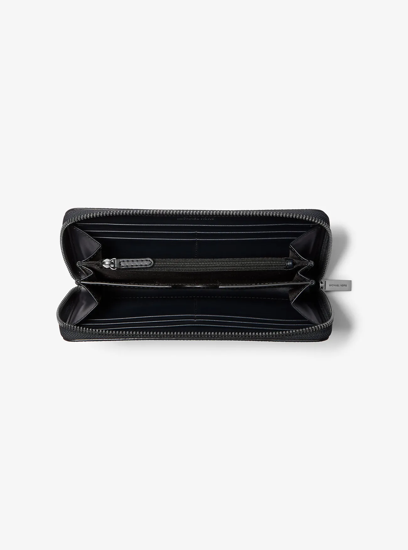 Michael Kors Portefeuille Edison van leer met ritssluiting rondom MARINEBLAUW Fashion