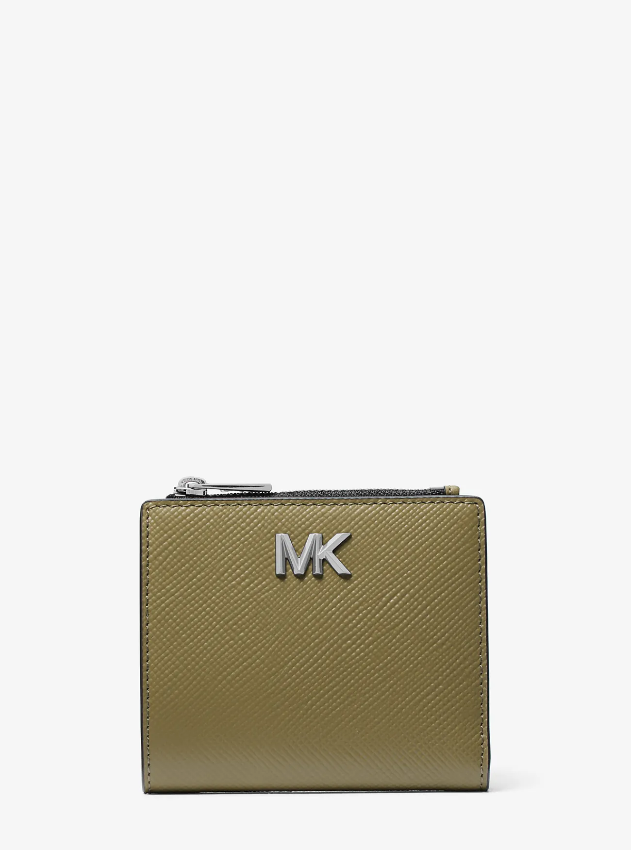 Michael Kors Portefeuille Edison van saffianoleer SAFARIGROEN Outlet