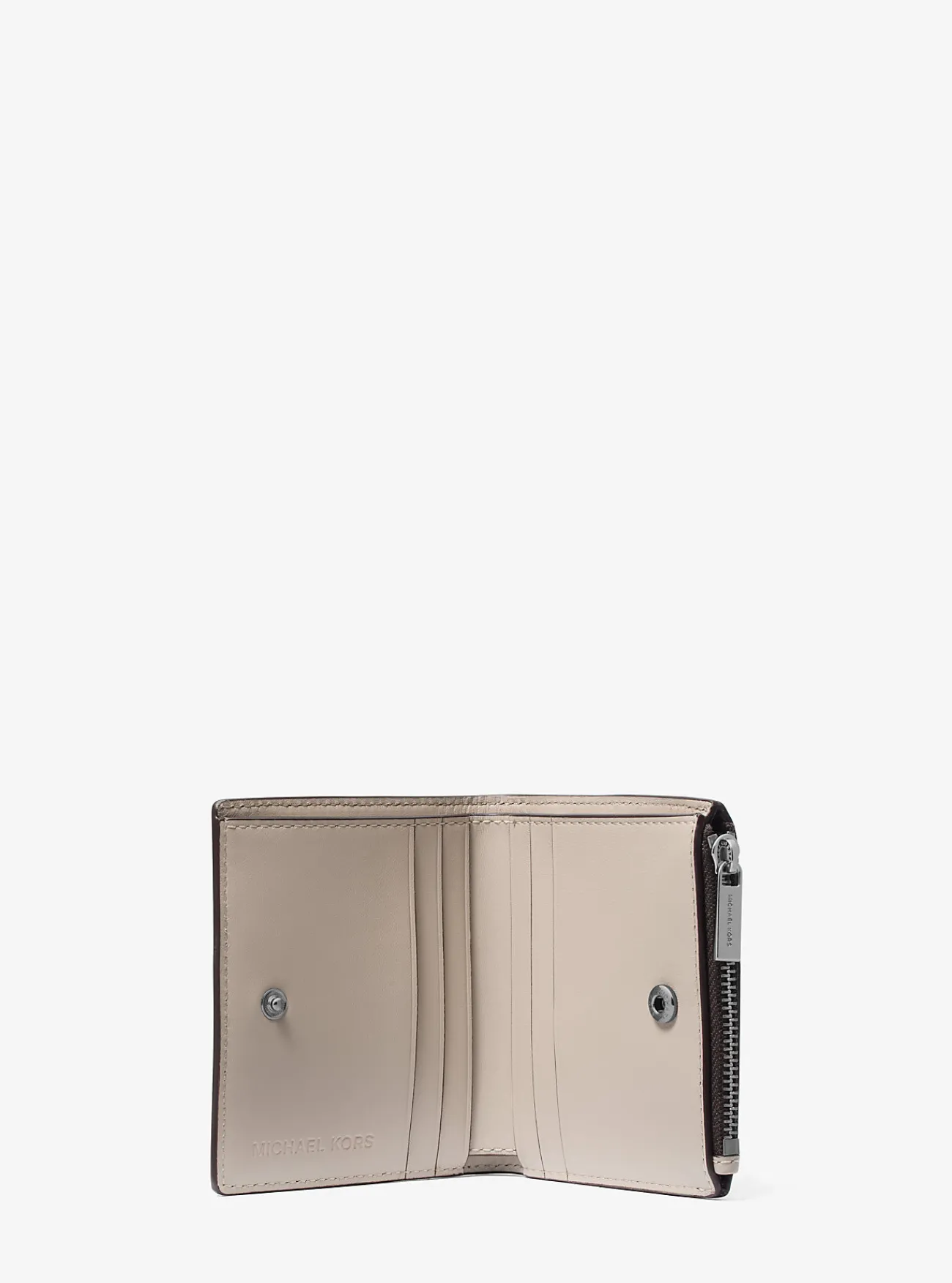 Michael Kors Portefeuille Edison van saffianoleer LICHTZAND New