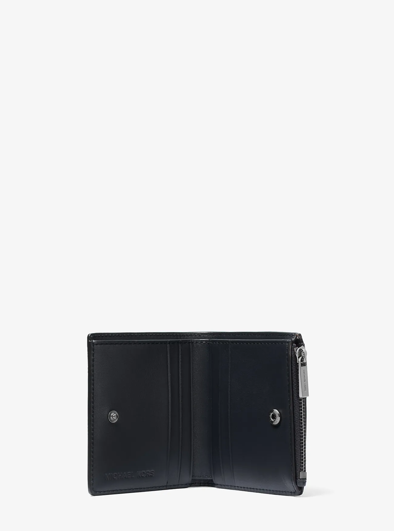 Michael Kors Portefeuille Edison van saffianoleer MARINEBLAUW Discount