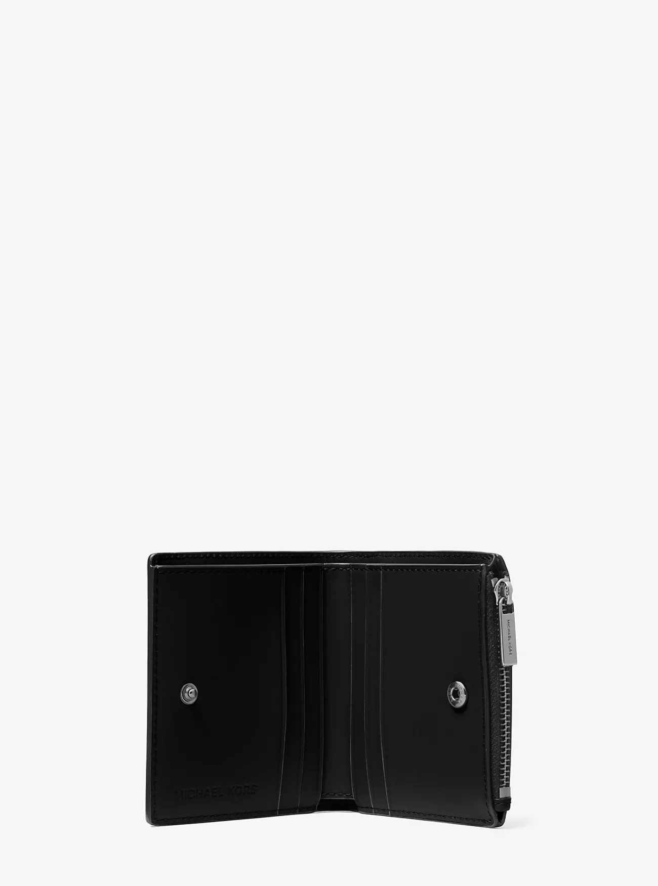 Michael Kors Portefeuille Edison van saffianoleer ZWART New