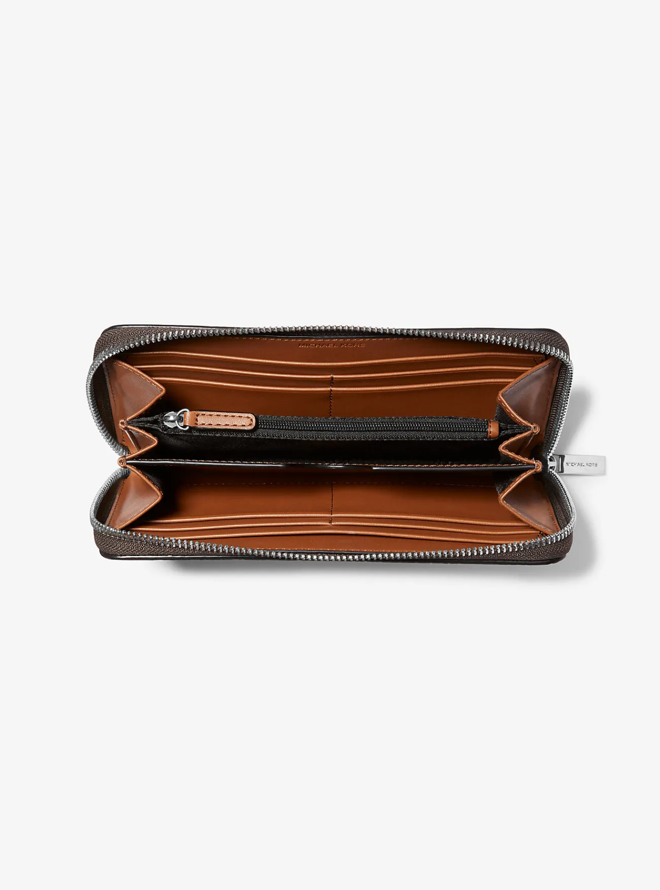 Michael Kors Portefeuille Hudson van getrommeld leer met ritssluiting rondom LUGGAGE Best