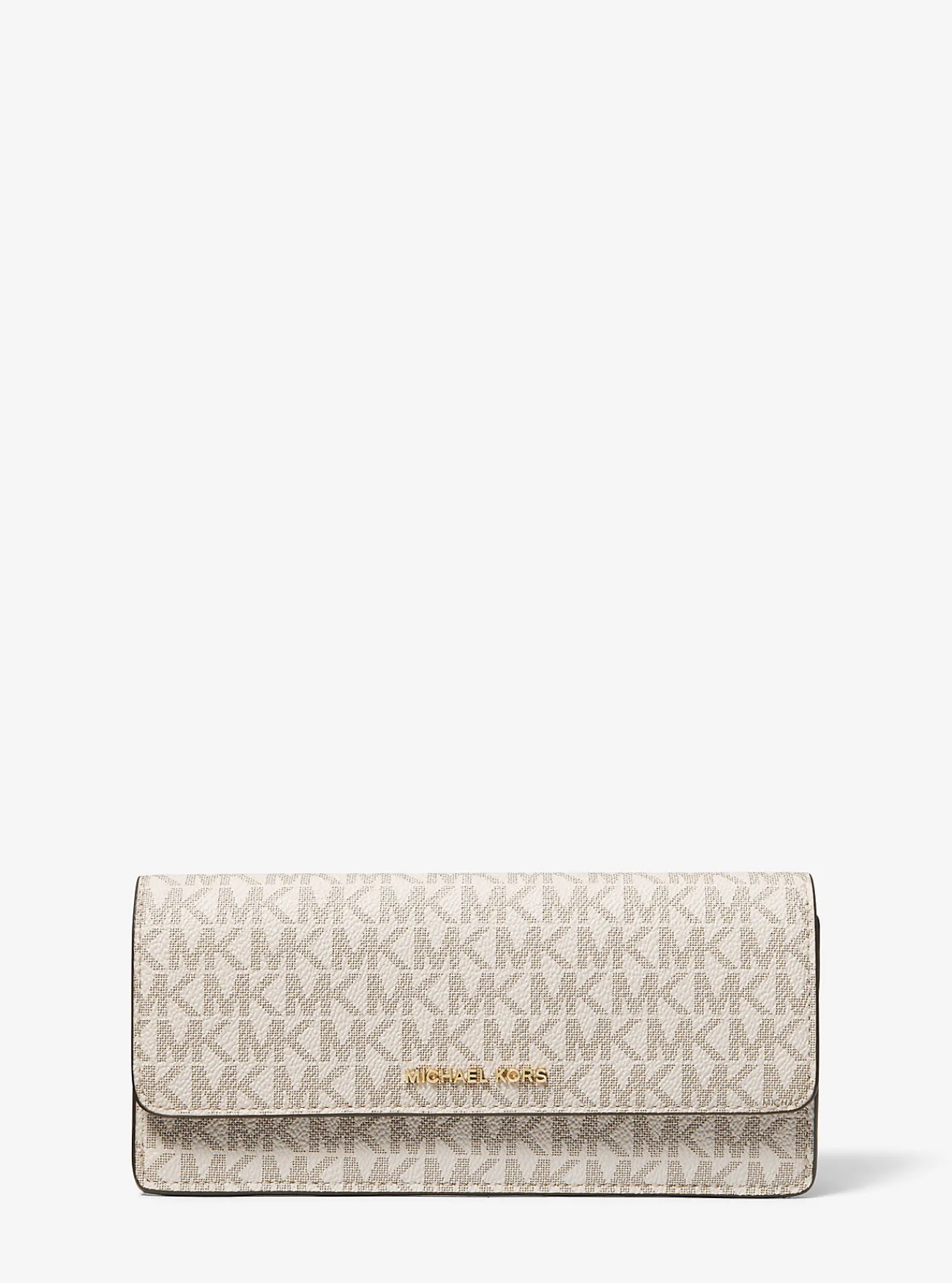 Michael Kors Portefeuille Jet Set met kenmerkend logo en flap met drukknoop, groot Outlet