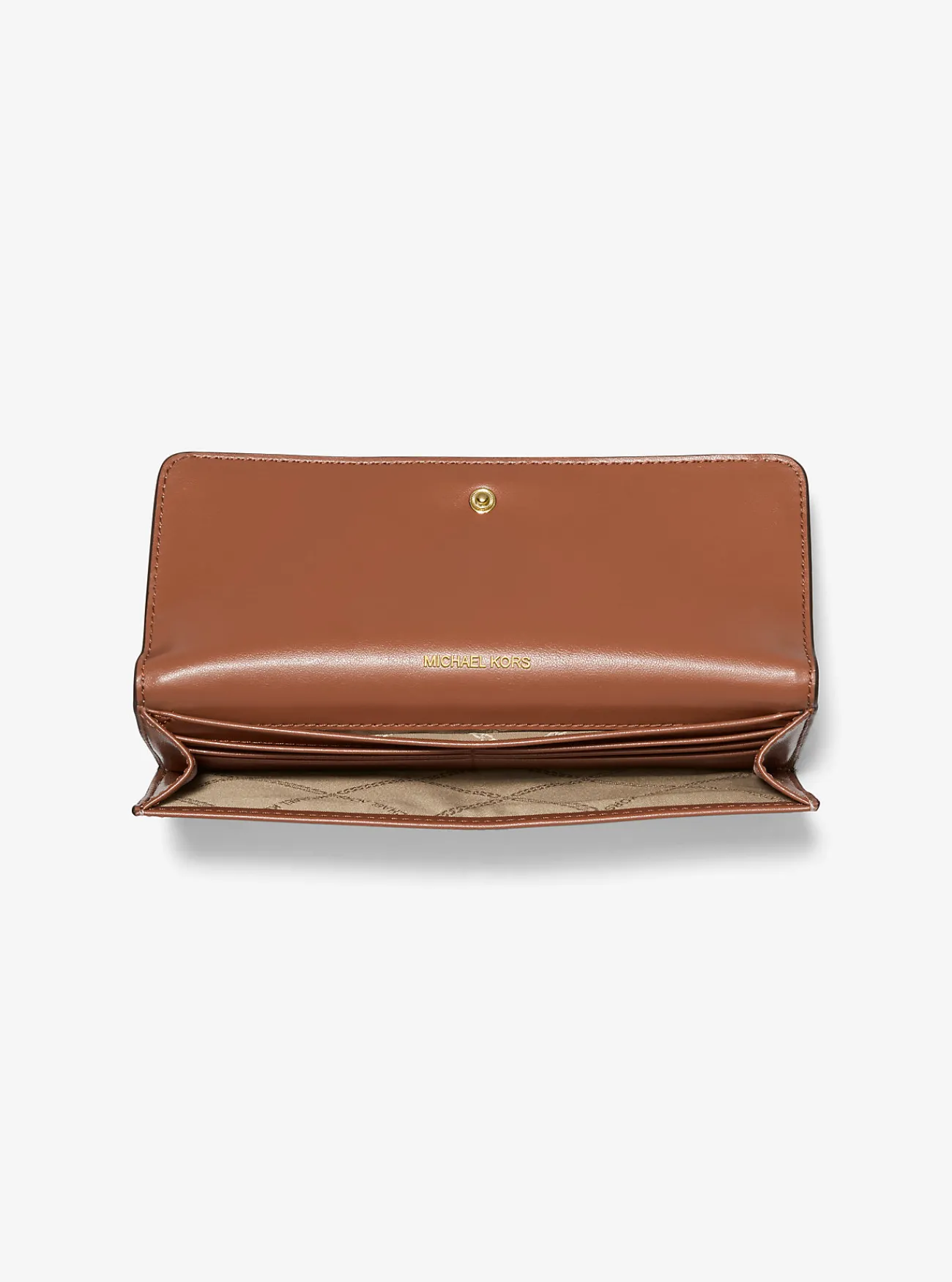 Michael Kors Portefeuille Jet Set met kenmerkend logo en flap met drukknoop, groot Outlet