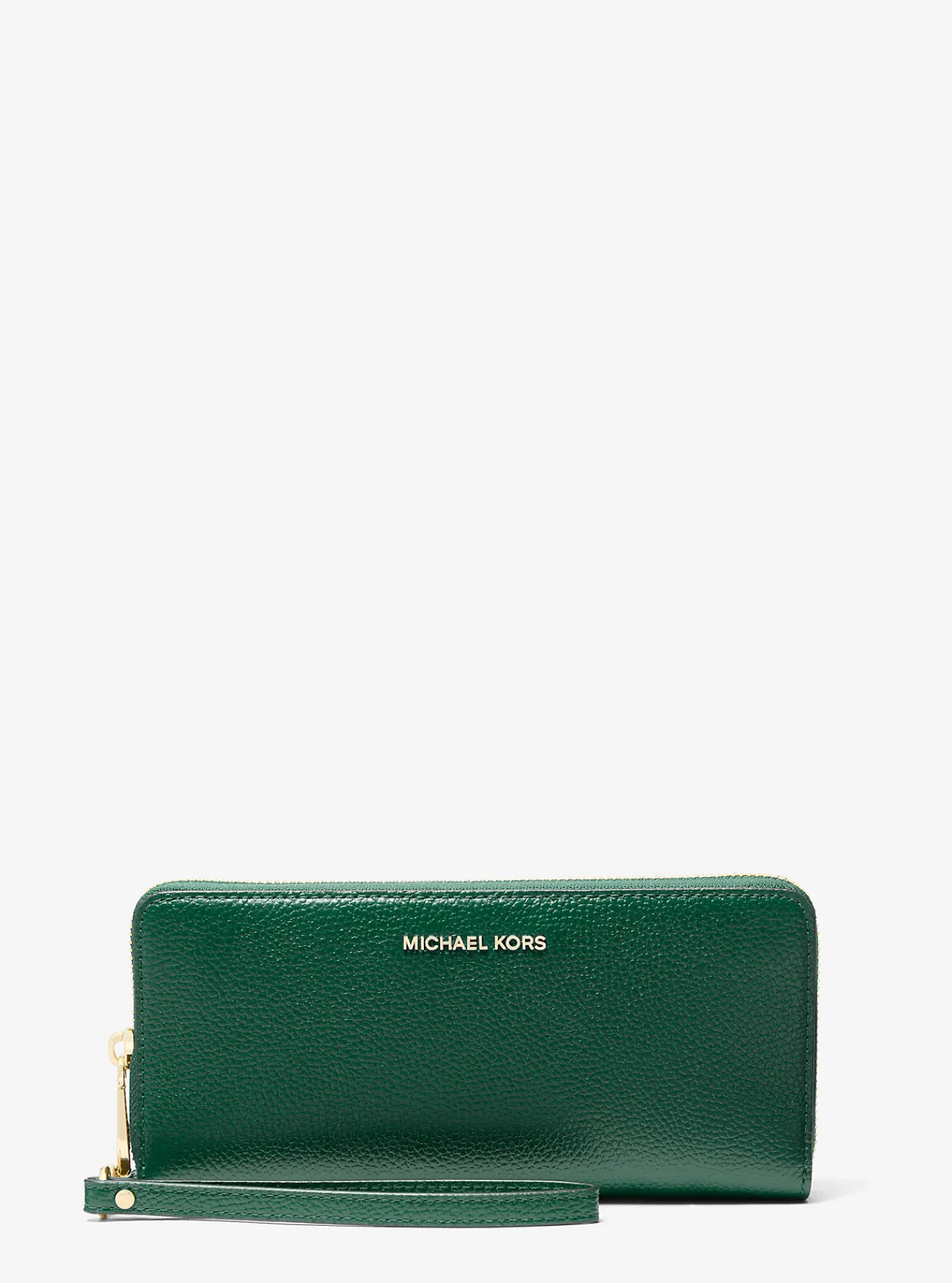 Michael Kors Portefeuille Jet Set Travel van getrommeld leer, groot BOSCO Sale