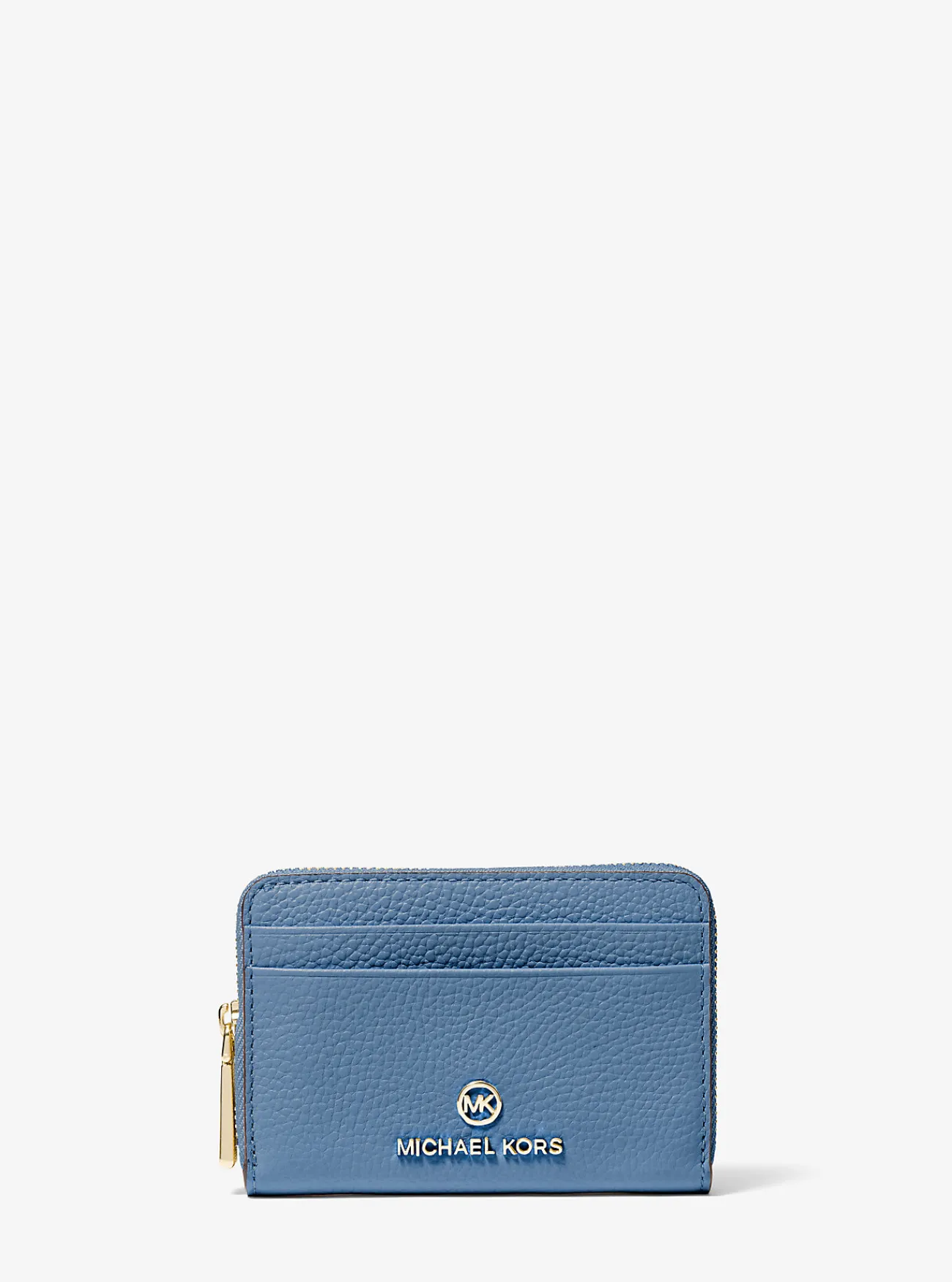 Michael Kors Portefeuille Jet Set van getrommeld leer, klein Outlet