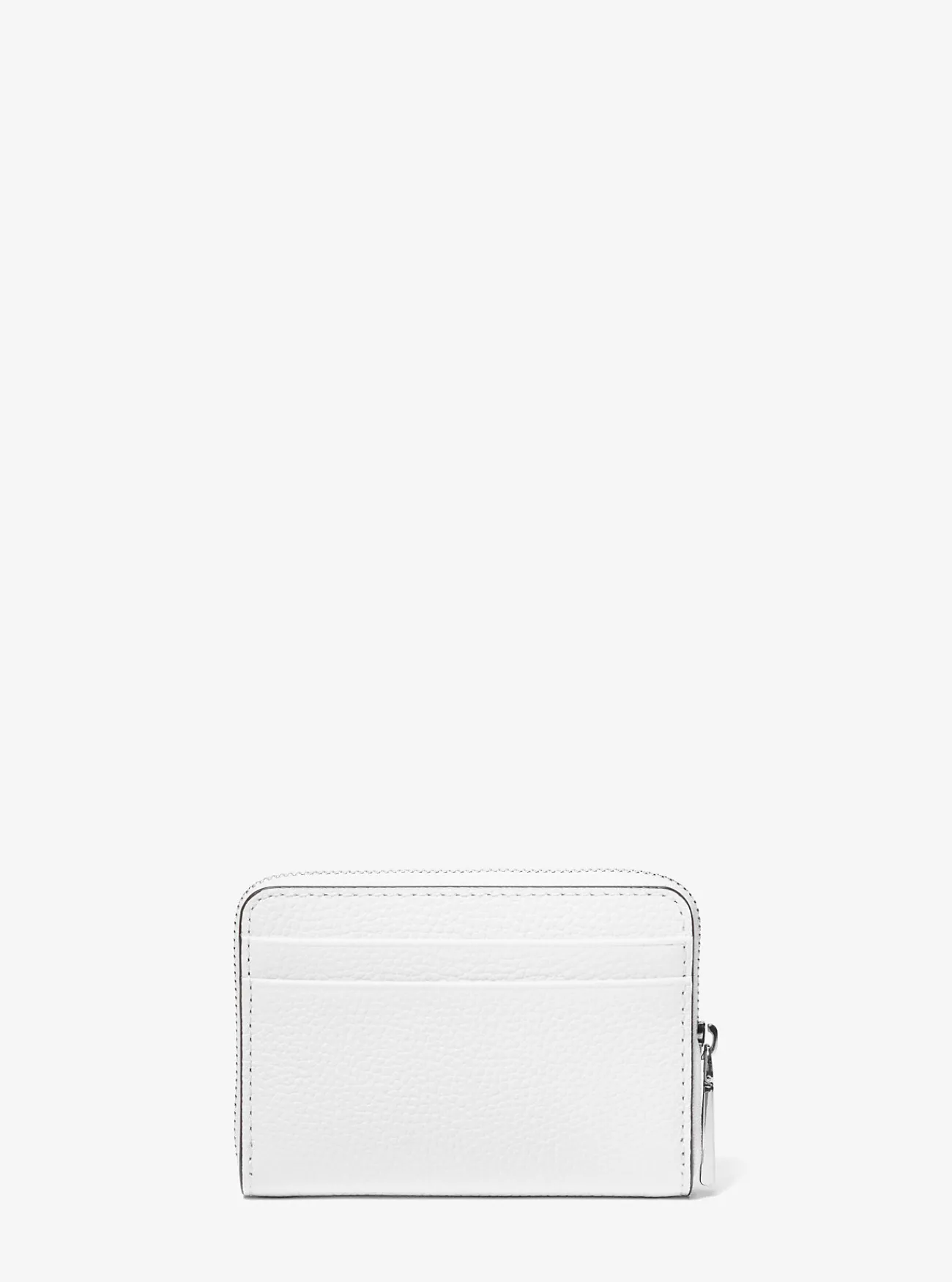 Michael Kors Portefeuille Jet Set van getrommeld leer, klein OPTISCHWIT Discount