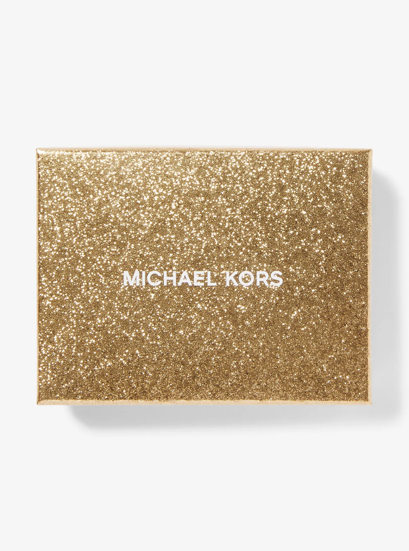 Michael Kors Portefeuille Jet Set van getrommeld leer, klein OPTISCHWIT Discount