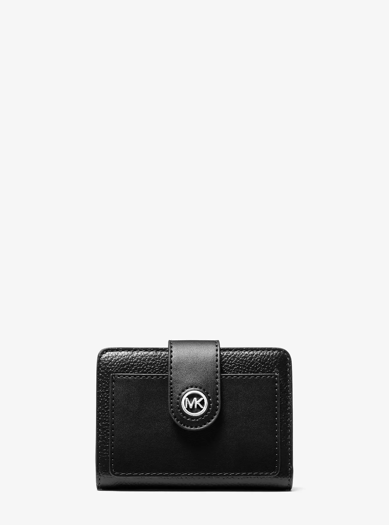 Michael Kors Portefeuille Mercer van leer, klein ZWART Outlet