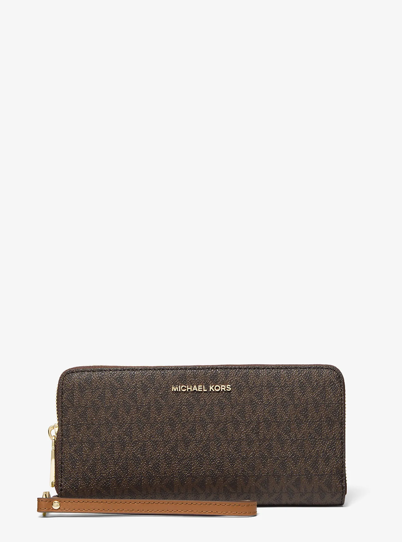 Michael Kors Portefeuille met logo, groot BRUIN Fashion