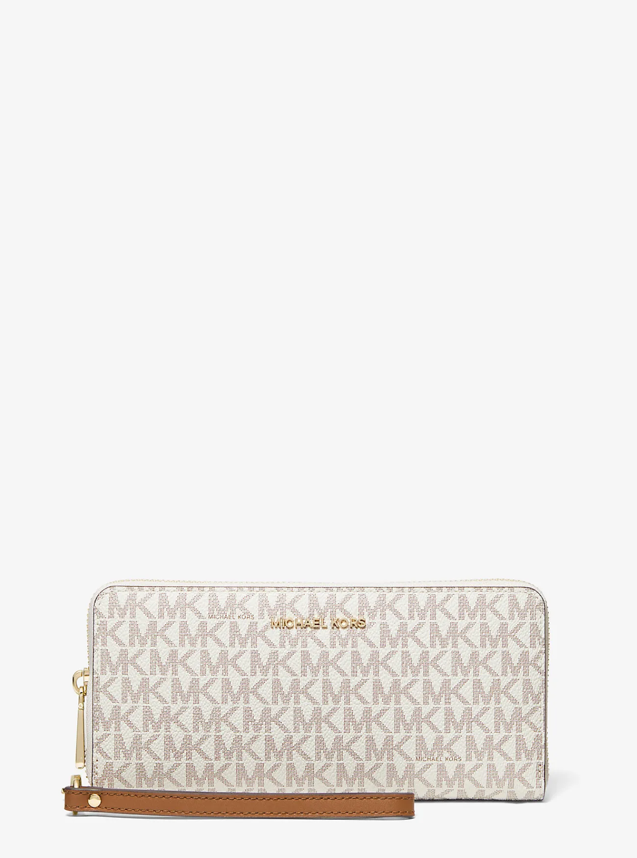 Michael Kors Portefeuille met logo, groot VANILLE New