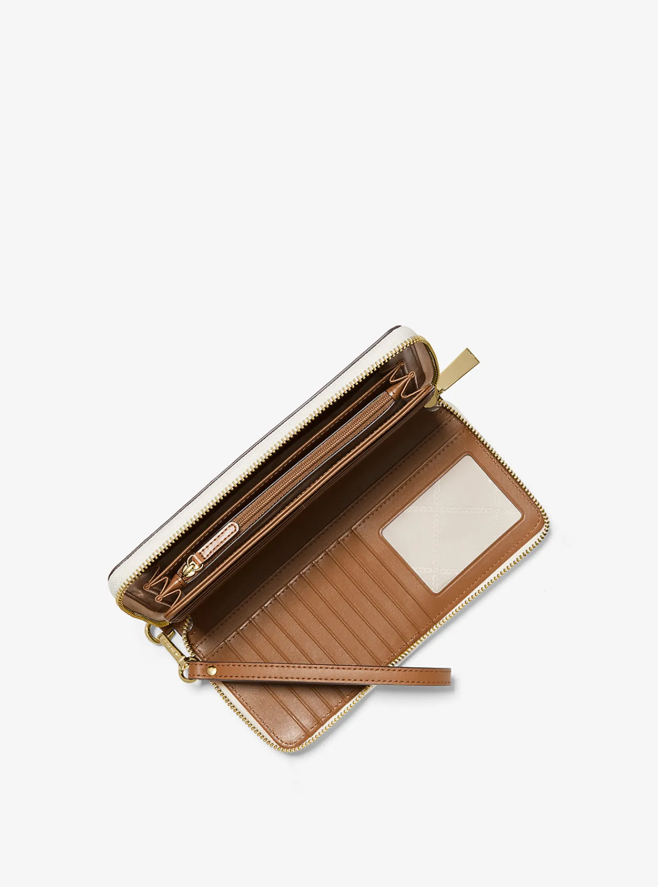 Michael Kors Portefeuille met logo, groot VANILLE New