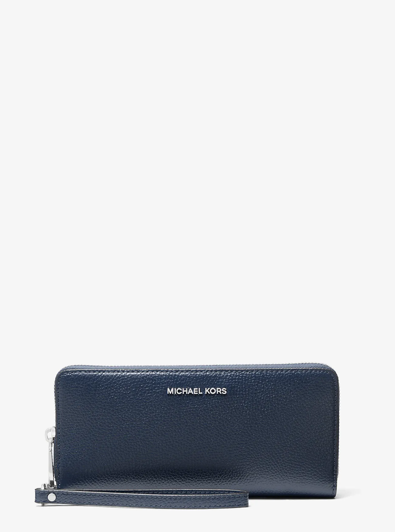 Michael Kors Portefeuille van getrommeld leer, groot MARINEBLAUW Discount