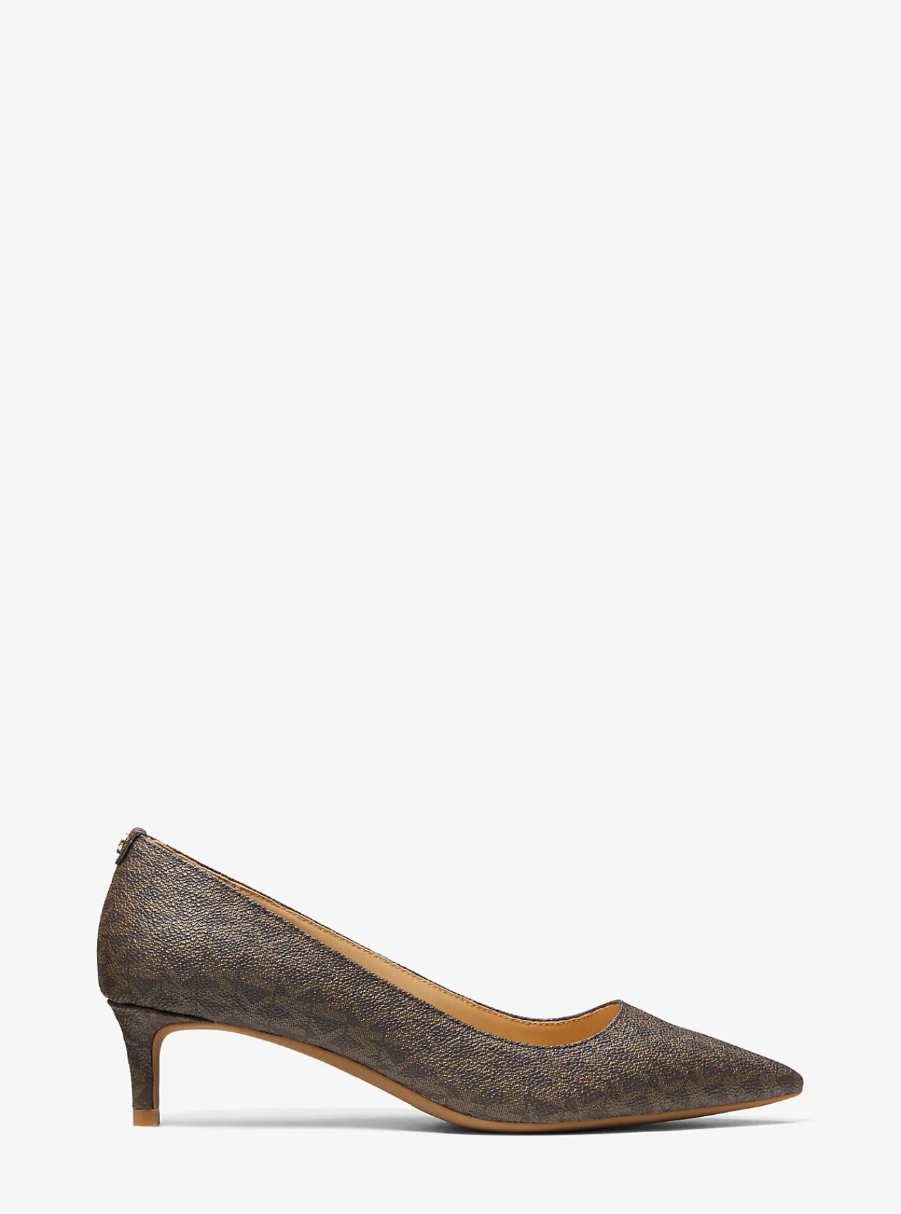 Michael Kors Pump Alina Flex met logo en hakje BRUIN Fashion