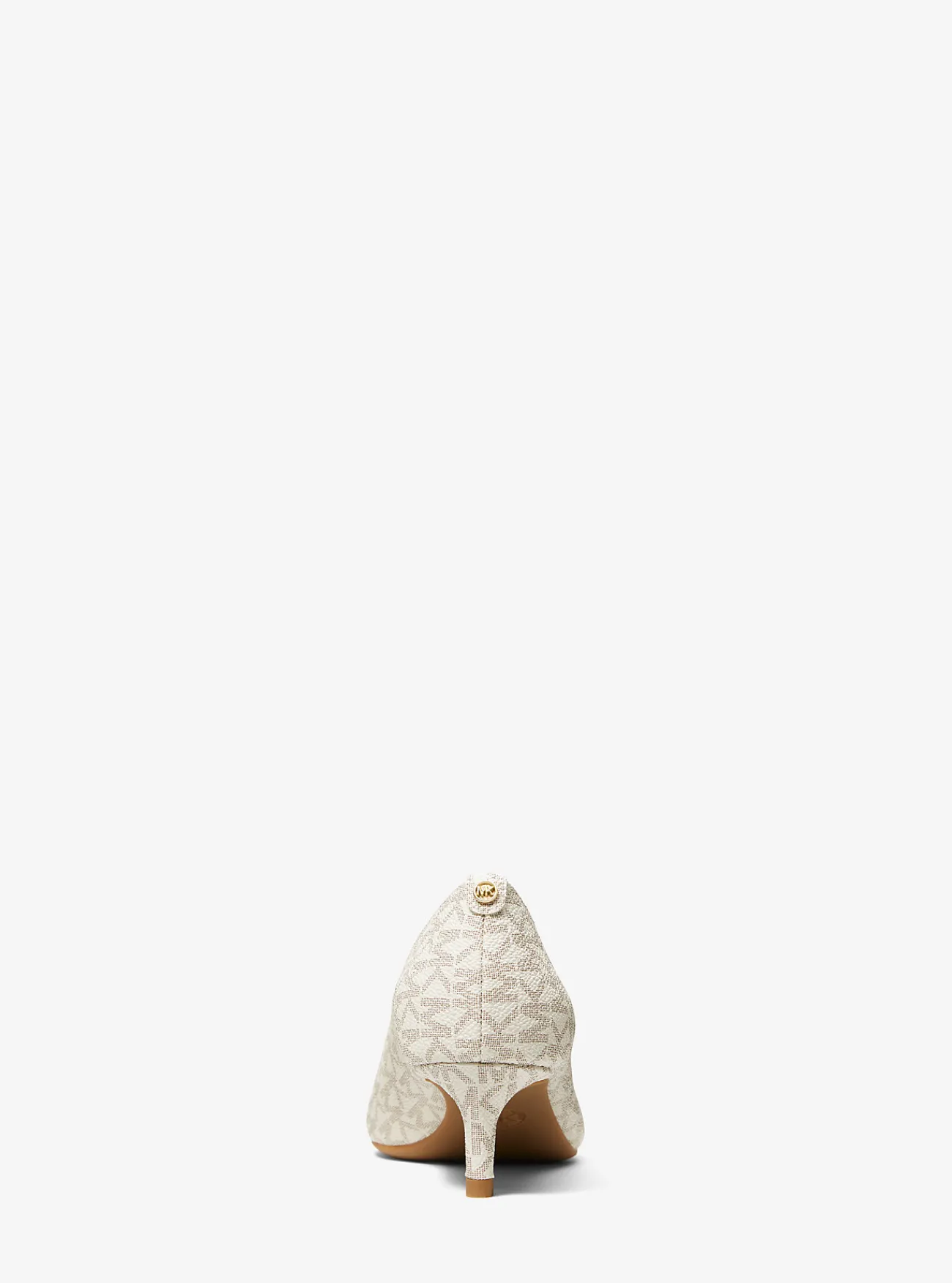 Michael Kors Pump Alina Flex met logo en hakje VANILLE New