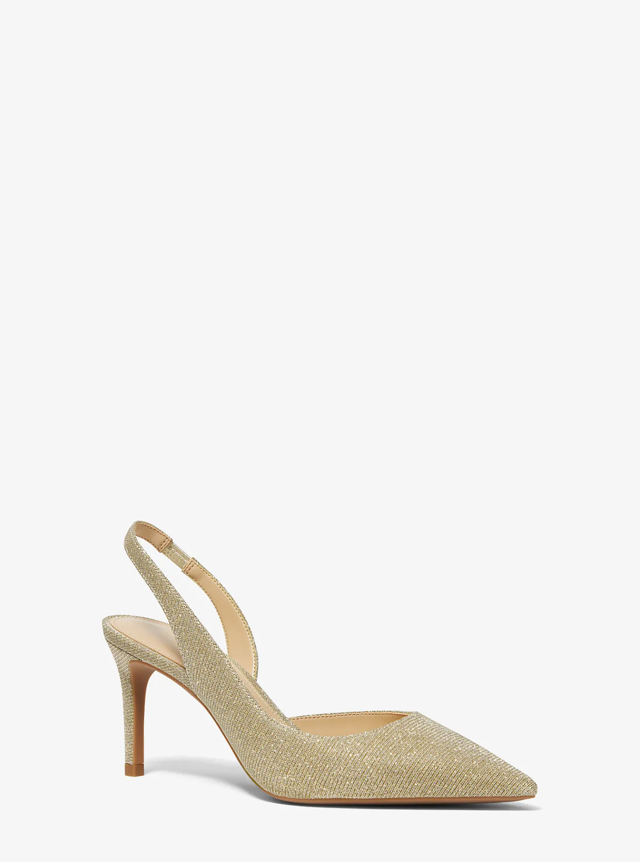 Michael Kors Pump Alina Flex van glittermesh met slingback LICHTGOUD Best