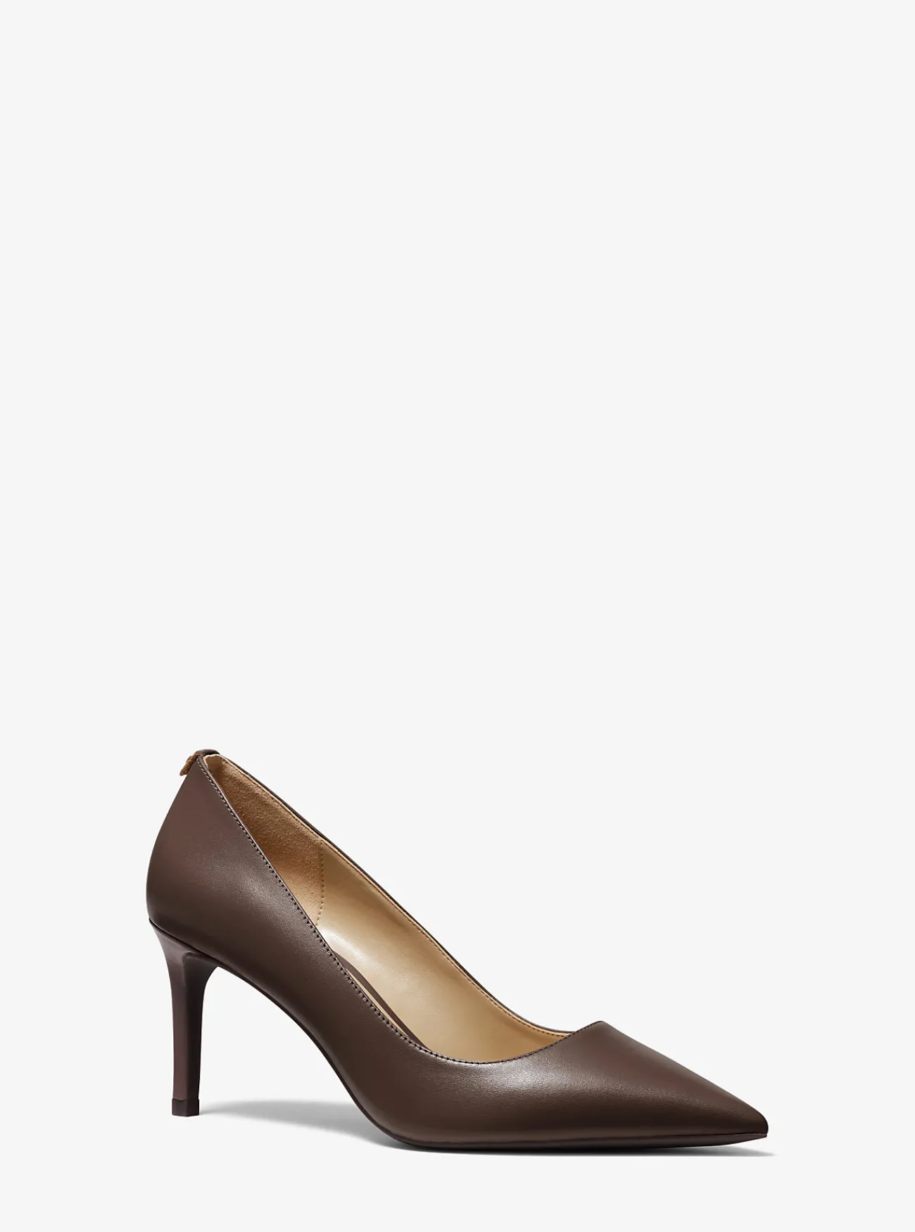 Michael Kors Pump Alina Flex van leer MOKKA Discount