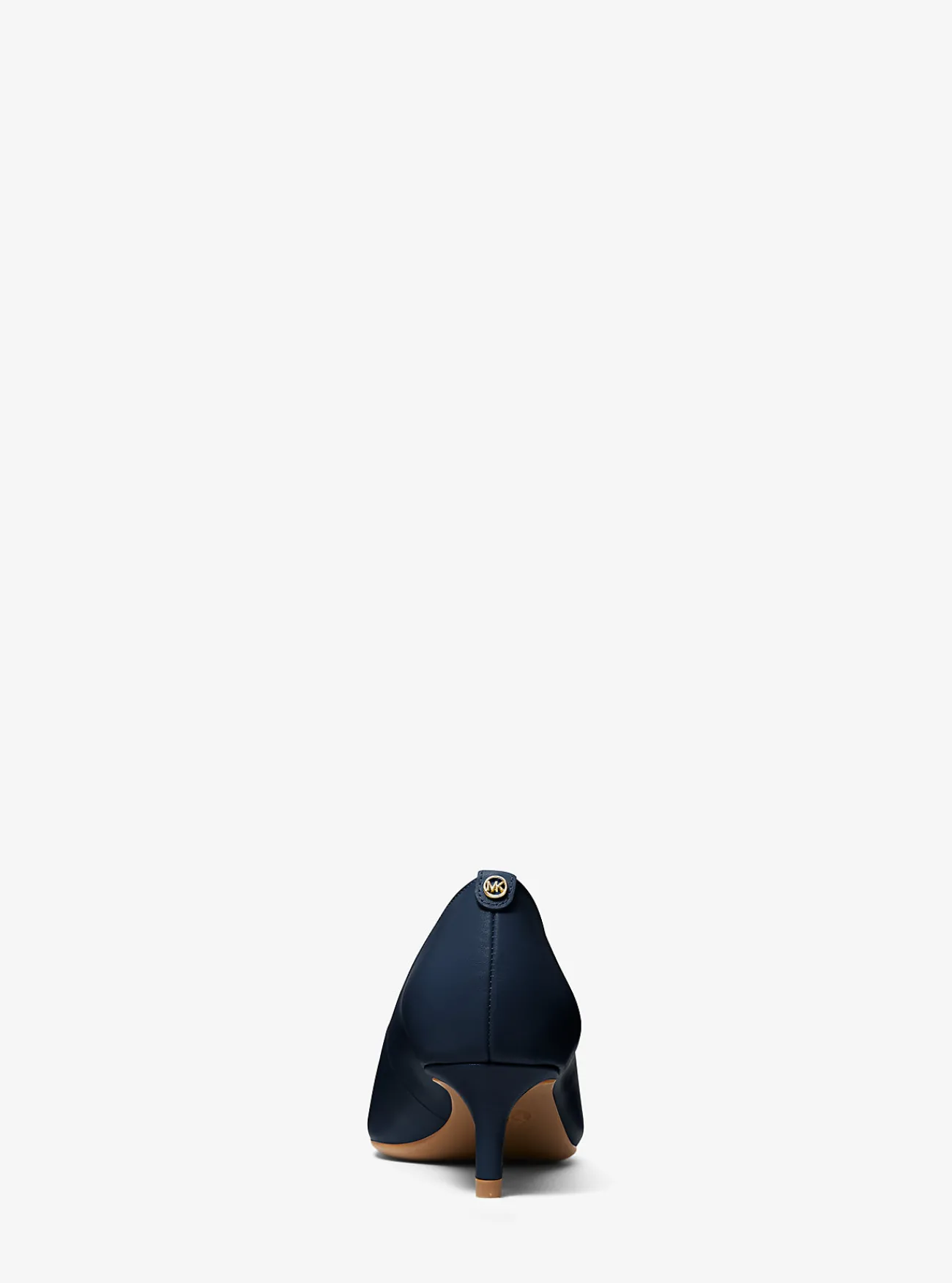 Michael Kors Pump Alina Flex van leer met hakje MARINEBLAUW Best