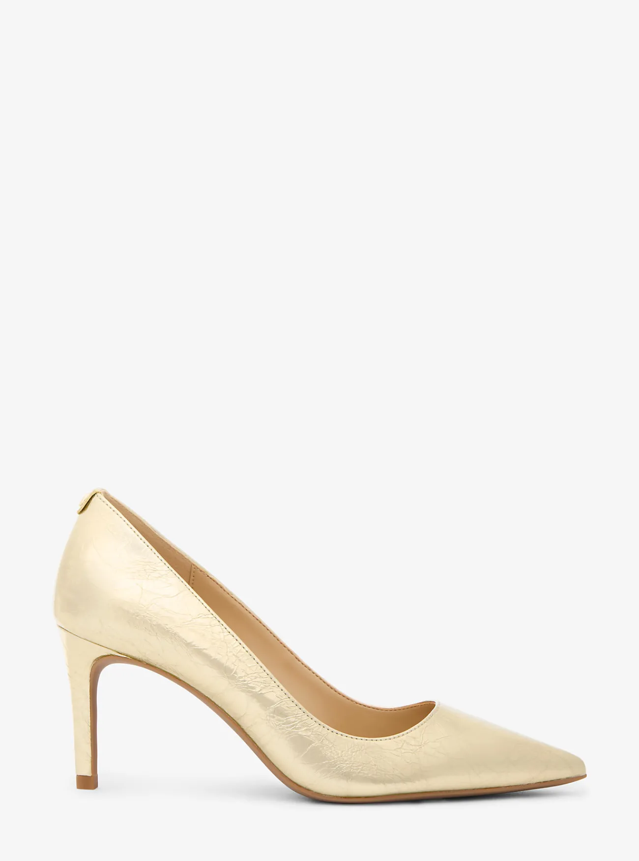 Michael Kors Pump Alina Flex van metallic craquel&eacute; leer LICHTGOUD Online