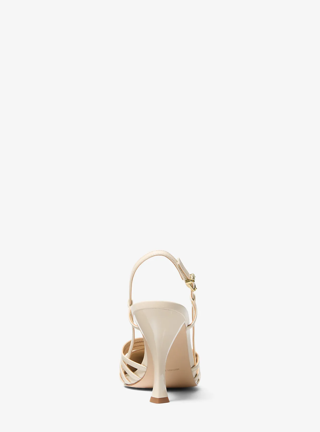 Michael Kors Pump Haisley van leer met slingback LICHTCRÈME Clearance
