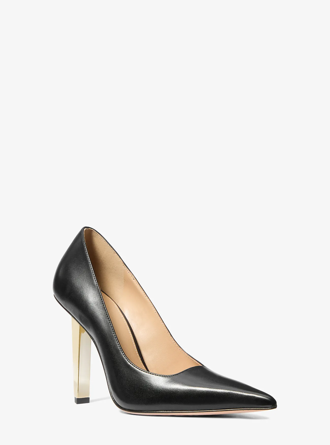 Michael Kors Pump Halle van leer ZWART Discount