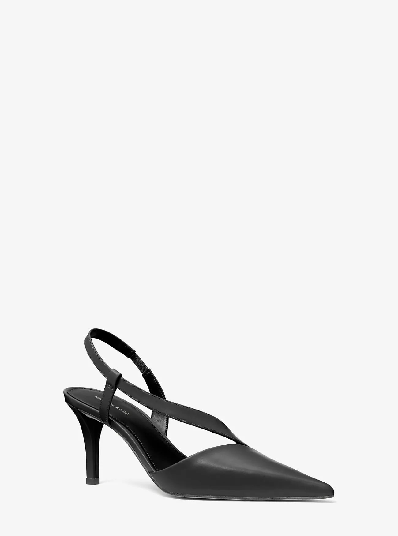 Michael Kors Pump Jaida van leer ZWART Discount