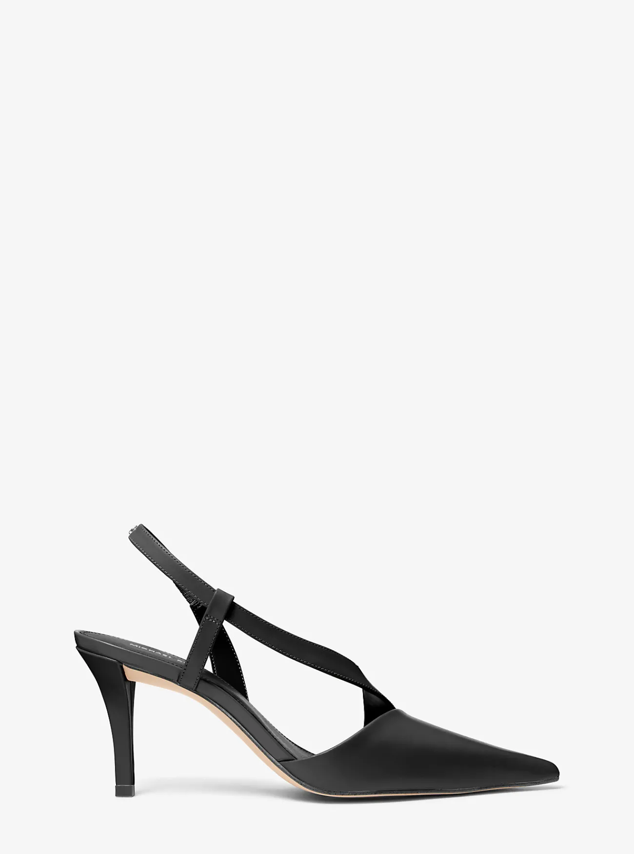 Michael Kors Pump Jaida van leer ZWART Discount