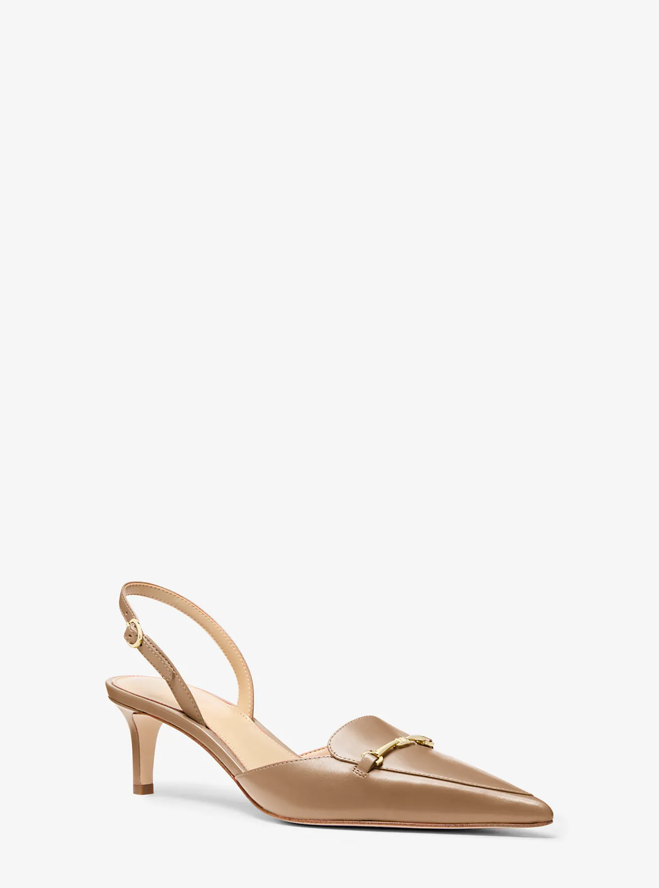 Michael Kors Pump Lena van leer met slingback KAF Sale