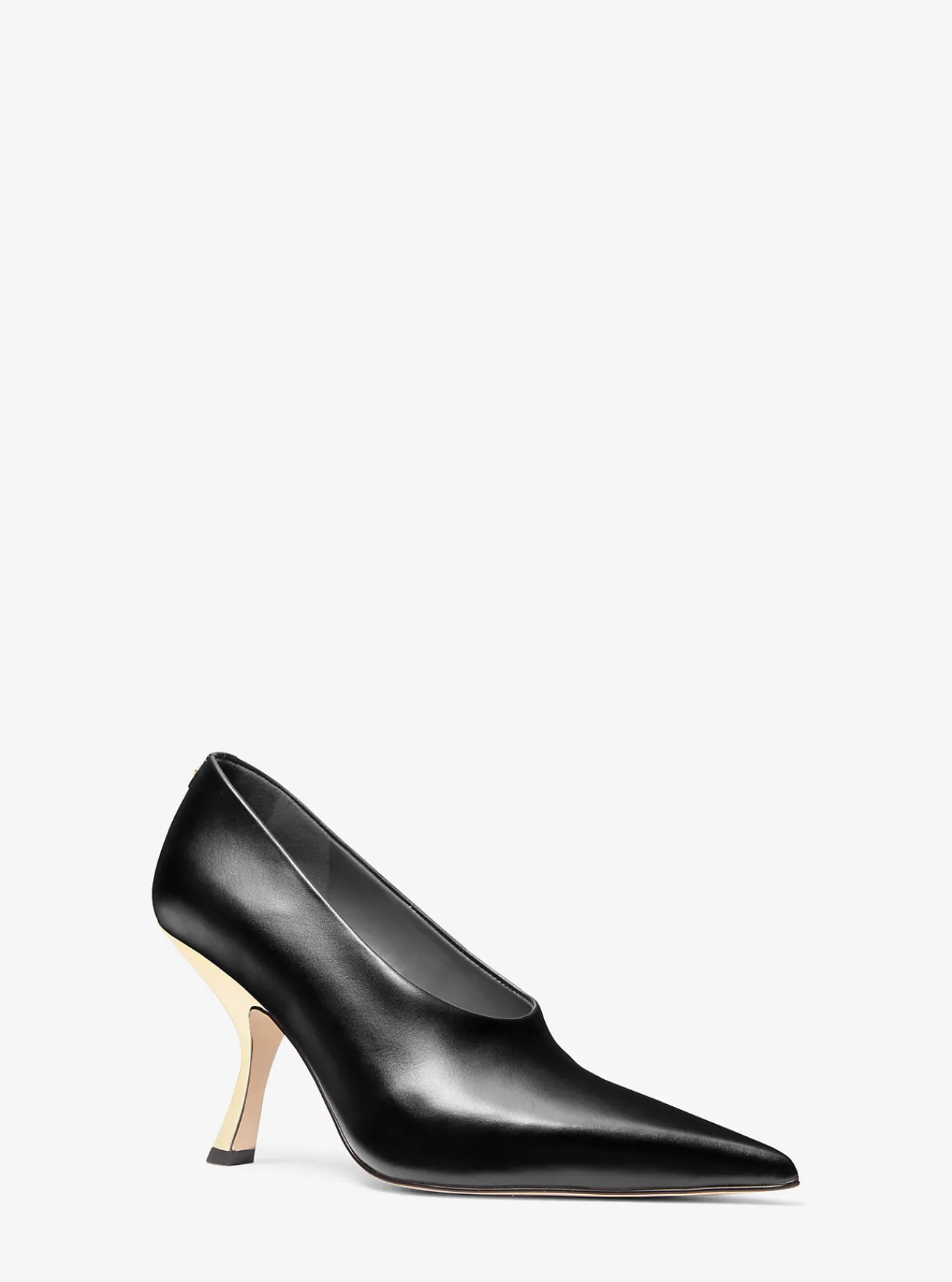 Michael Kors Pump Luna van leer ZWART New