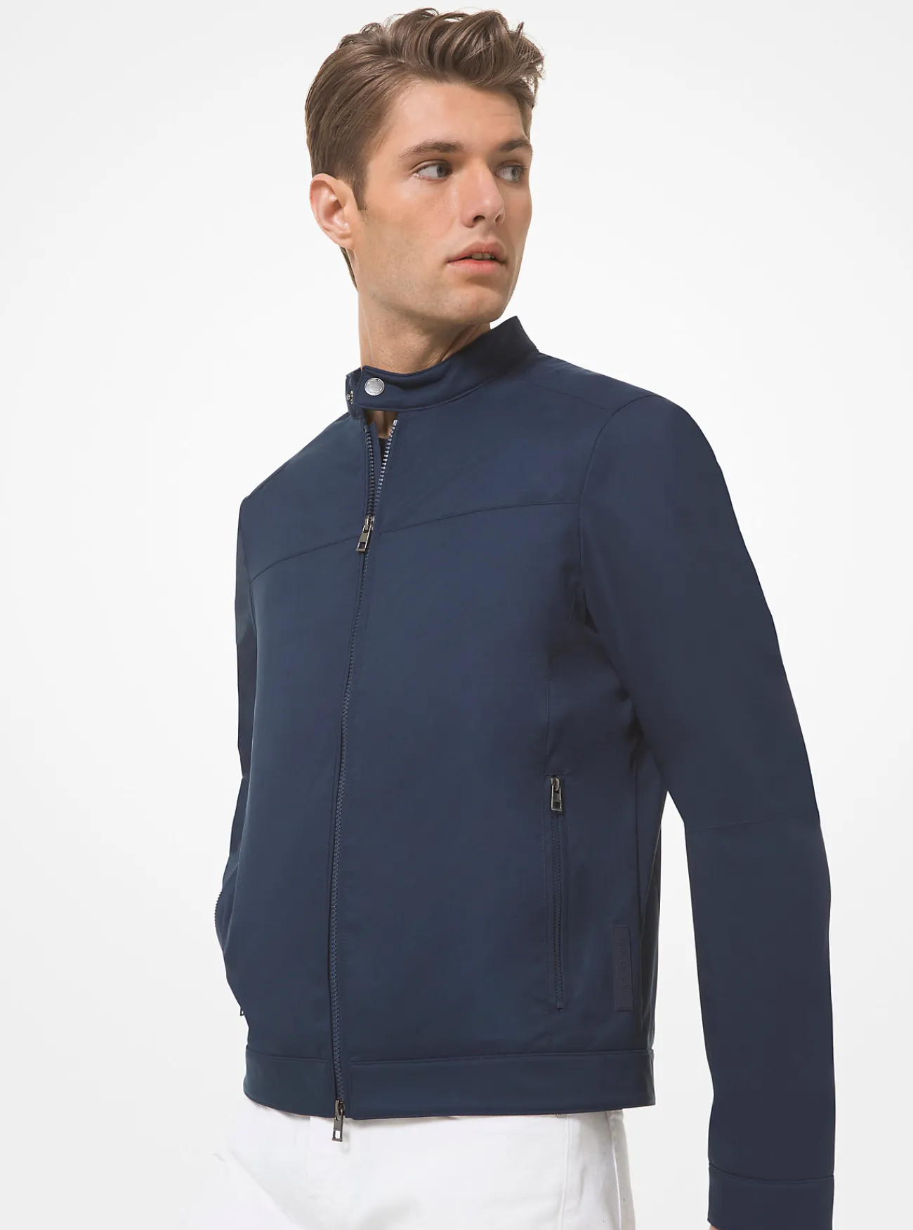 Michael Kors Racejack van technische stof MIDDERNACHTSBLAUW Fashion