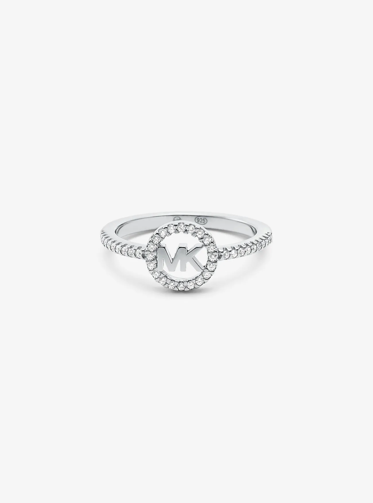 Michael Kors Ring van edelmetaal met logo en platering met sterling ZILVER Fashion