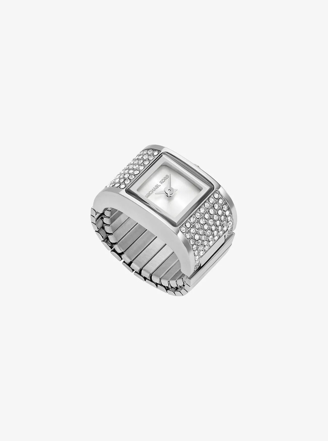 Michael Kors Ringhorloge Darrington met siersteentjes, kleurig ZILVER Clearance