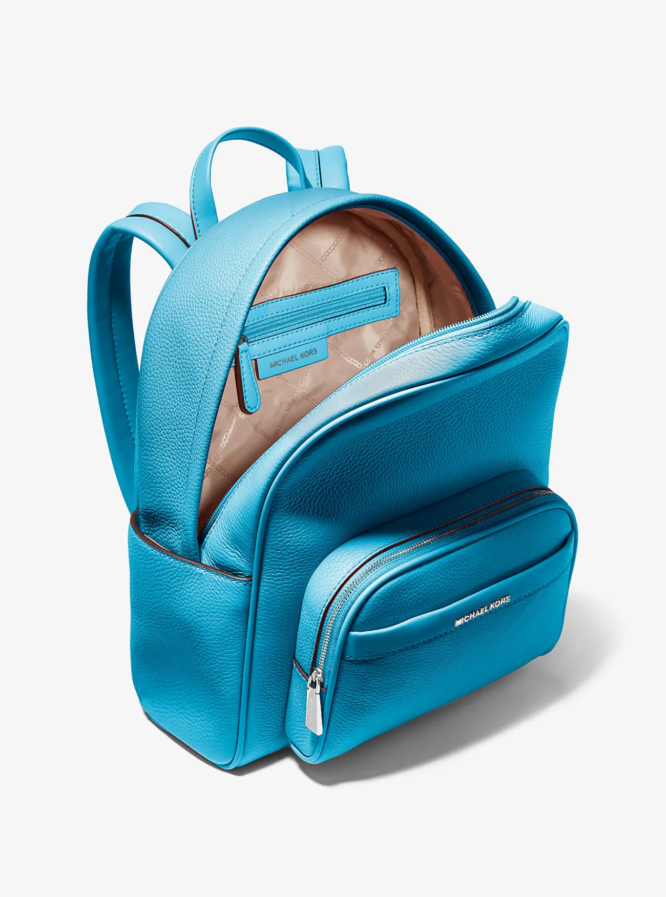Michael Kors Rugzak Bex van getrommeld leer, middelgroot SANTORINIBLAUW New