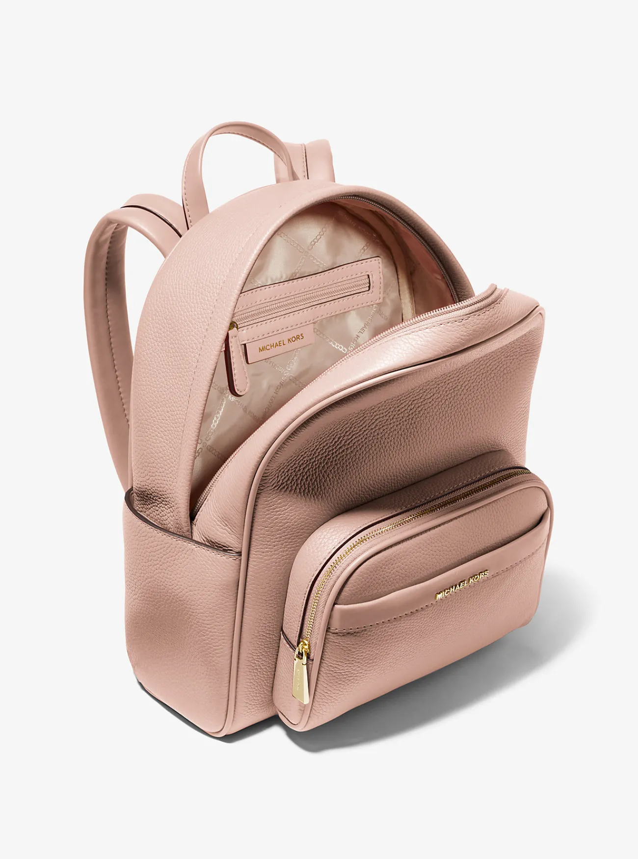Michael Kors Rugzak Bex van getrommeld leer, middelgroot ZACHTROZE Clearance