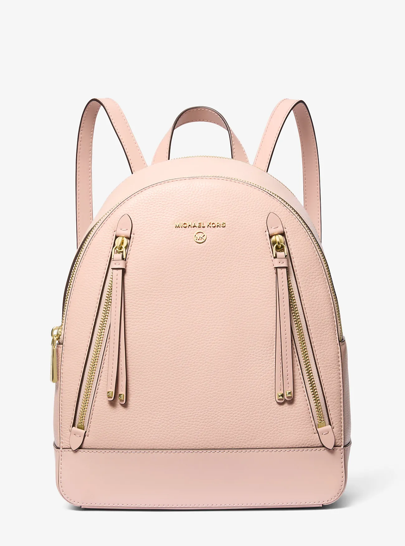 Michael Kors Rugzak Brooklyn van getrommeld leer, middelgroot ZACHTROZE Fashion