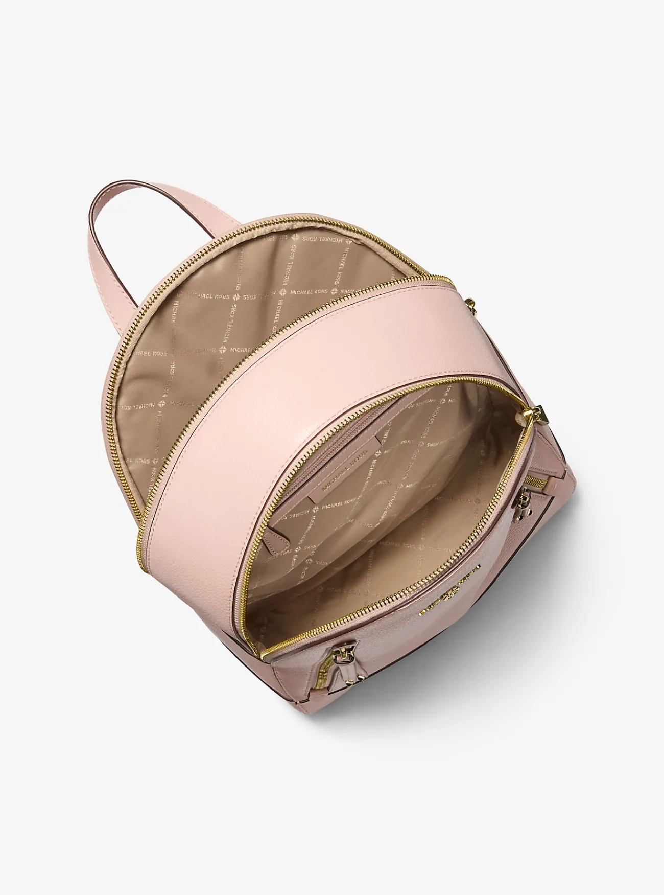 Michael Kors Rugzak Brooklyn van getrommeld leer, middelgroot ZACHTROZE Fashion